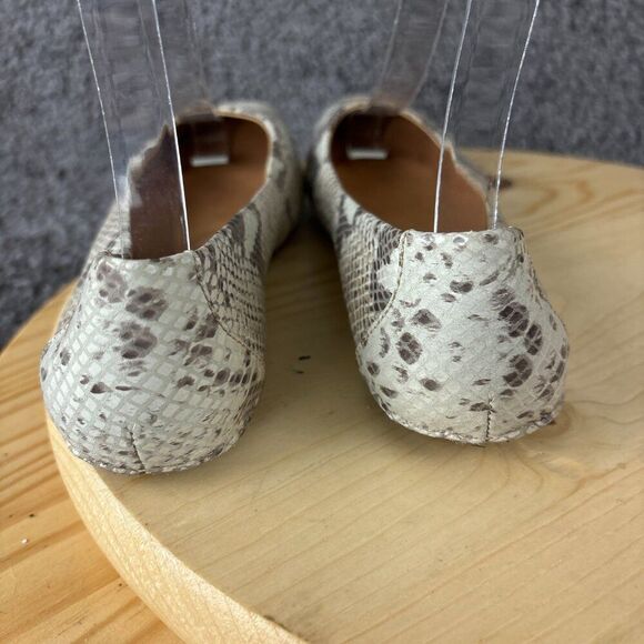 Born Adour Ballet Flats Womens 7 Leather Snakeskin Print Casual Comfort Shoes - Picture 5 of 11